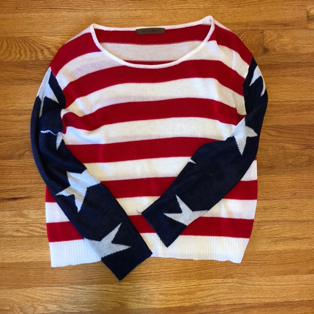 American flag sweater